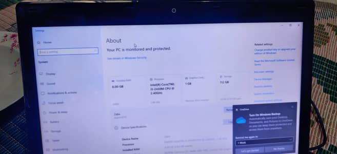Acer core i5 128 SSD 1gb NVIDIA graphics card