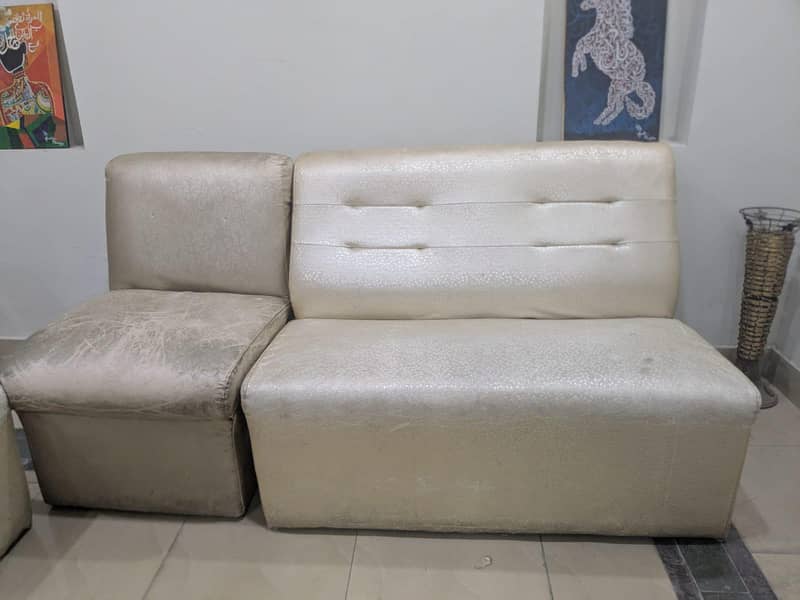 3 Single + 3 double sofa set 1