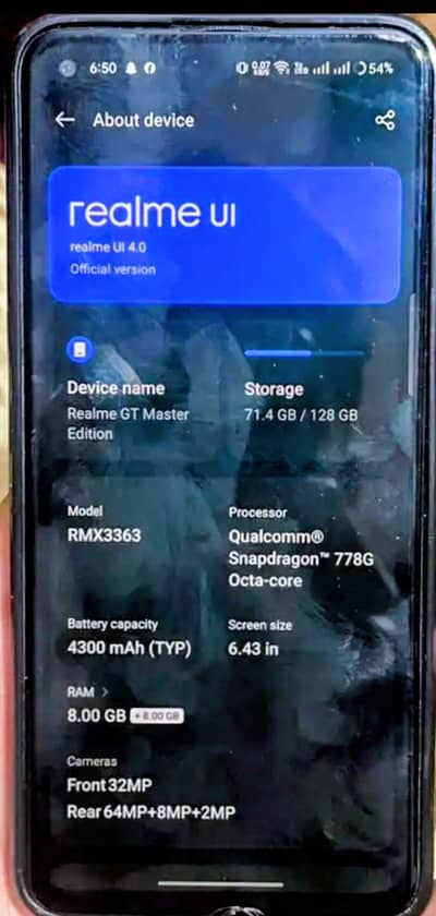 REALME GT MASTER EDTION