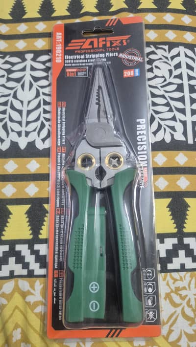 AFIXS 8-in-1 Professional Electrical Stripping Pliers – 200mm