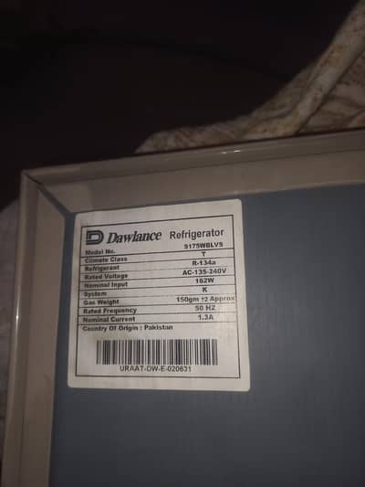 dawlance refrigerator for sale in New condition