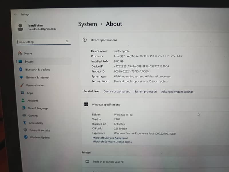 surface pro 6 1