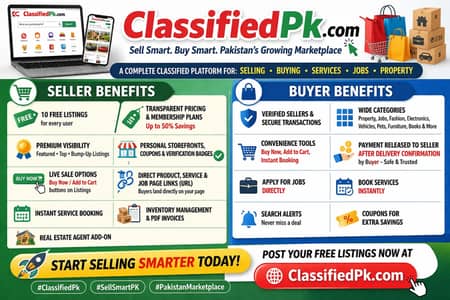 ClassifiedPk. com – Free Listings | Buy, Sell, Services, Jobs & Proper