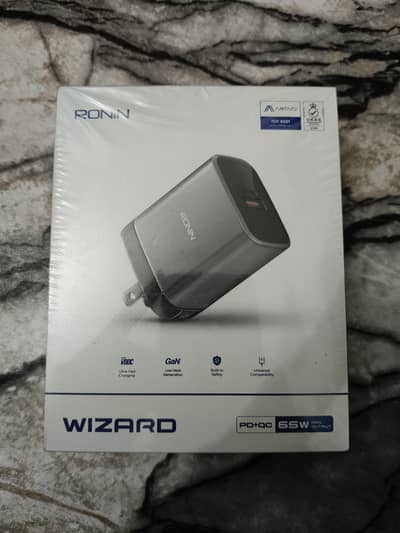 65W Ronin WIZARD R-6020 | PD + QC Charger for Laptops & Mobiles