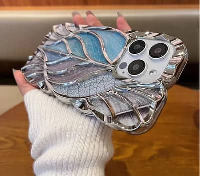 Iphone 13 Pro Max Silicone Luxury Tree Leaf Plating Shockproof Girls