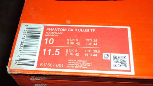Original Nike Phantom GX II Club TF Football Shoes / Studs FJ2587-001
