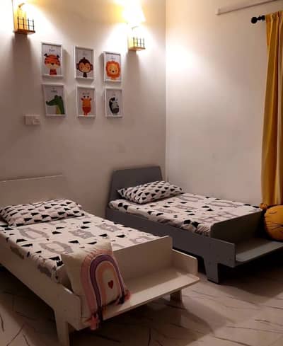 Twin bed with mattress and 11 inch extended part