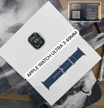 APPLE WATCH ULTRA 3 49MM NATURAL TITANIUM BLUE OCEAN BAND BOX PACK