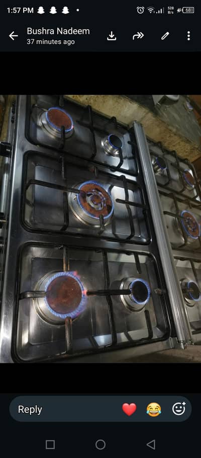 almost new cooking range