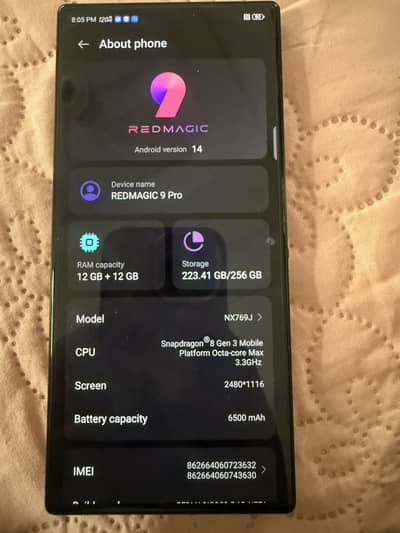 Zte nubia RedMagic 9 Pro Brand New Phone