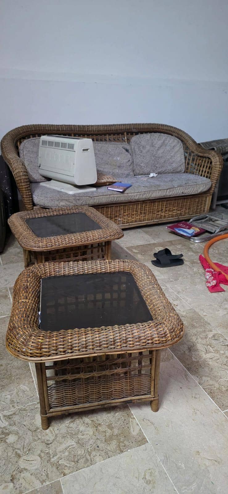 Cane Sofa Set 0