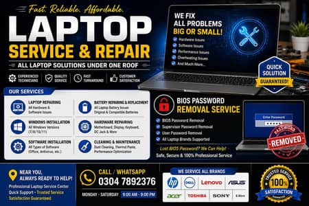 laptop service and repair contact for that