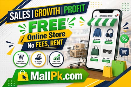 Free Online Store in Pakistan | Grow Sales & Profit | MallPk. com