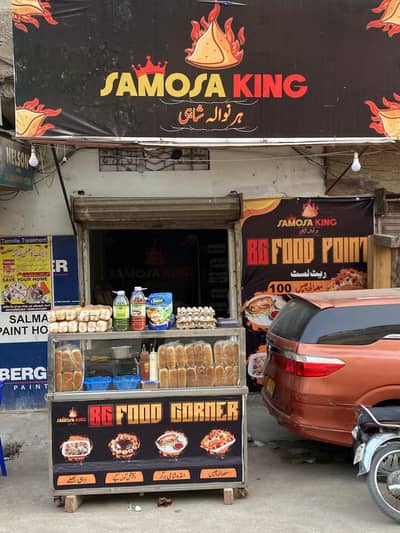 Food display counter samosa counter golgappy fries display counter