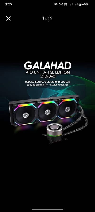 Lian Li Galahad 360 AIO Liquid Cooler – Like New