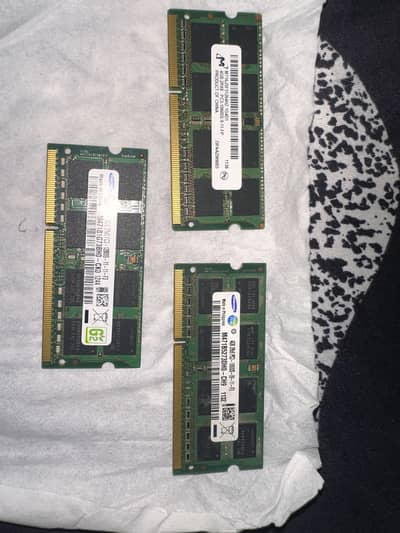 8GB + 4GB DDR3 Laptop RAM Urgent Sale