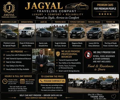 Rent a car service By jagyal travelers