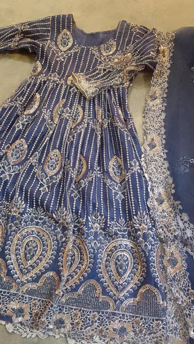 Heavy Embroidered Fancy Maxi / Frock with Matching Dupatta