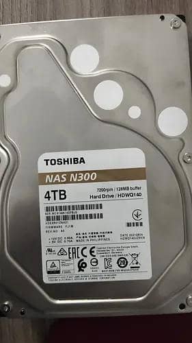 4TB Hard Drive Toshiba Health  100% Performance 100%