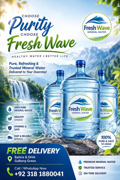 19L Mineral Water Bottle - Lab Tested + Free Home Delivery - RS 250