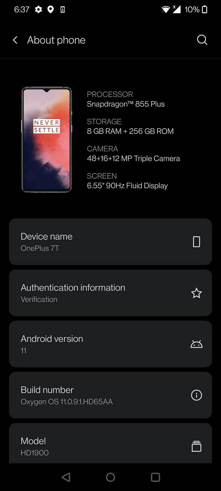 One Plus 7T 2