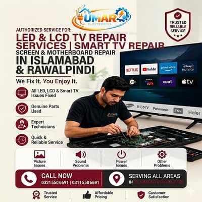 LED & LCD TV Repair Services | Smart TV Repair | Screen & Motherboard