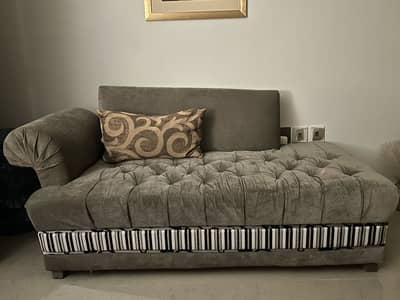 2-Seater Grey Sofa for Sale