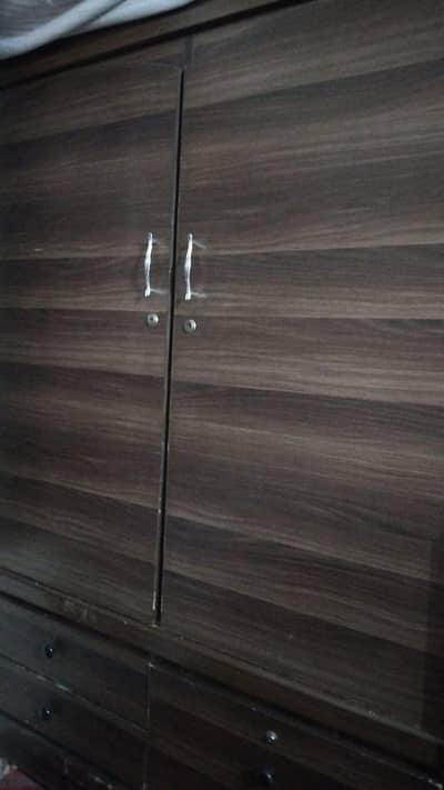 wooden wardrobe for hanging and storage