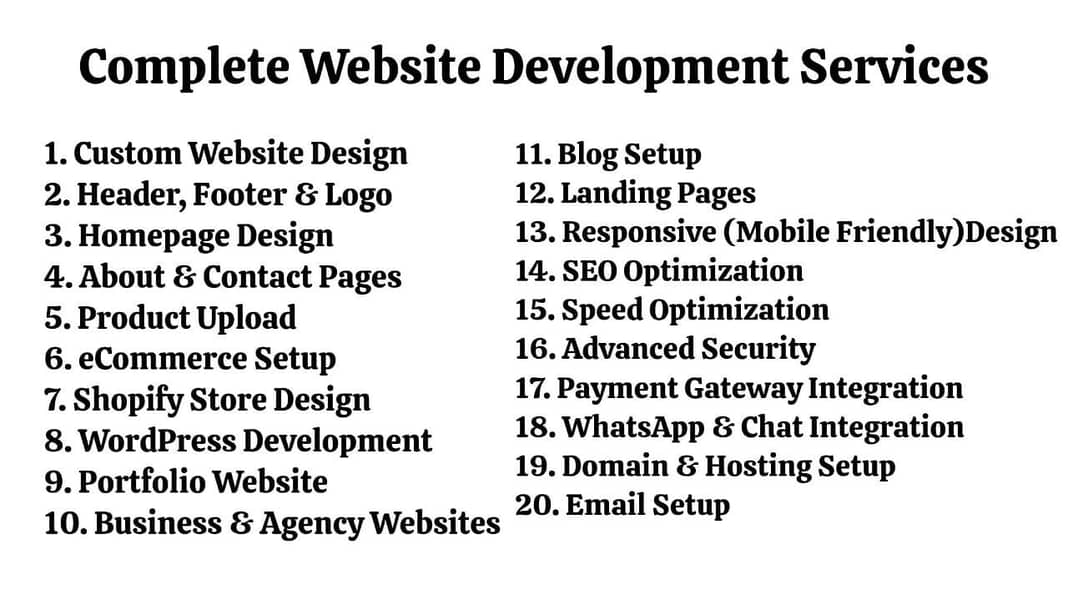 Wordpress Development, Web Design development, Website Design, Shopify 1