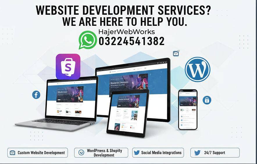 Wordpress Development, Web Design development, Website Design, Shopify 4