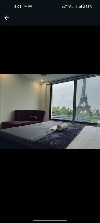 1 BHK Eiffel View Apartment Bahria Town Lahore Per Day Rent