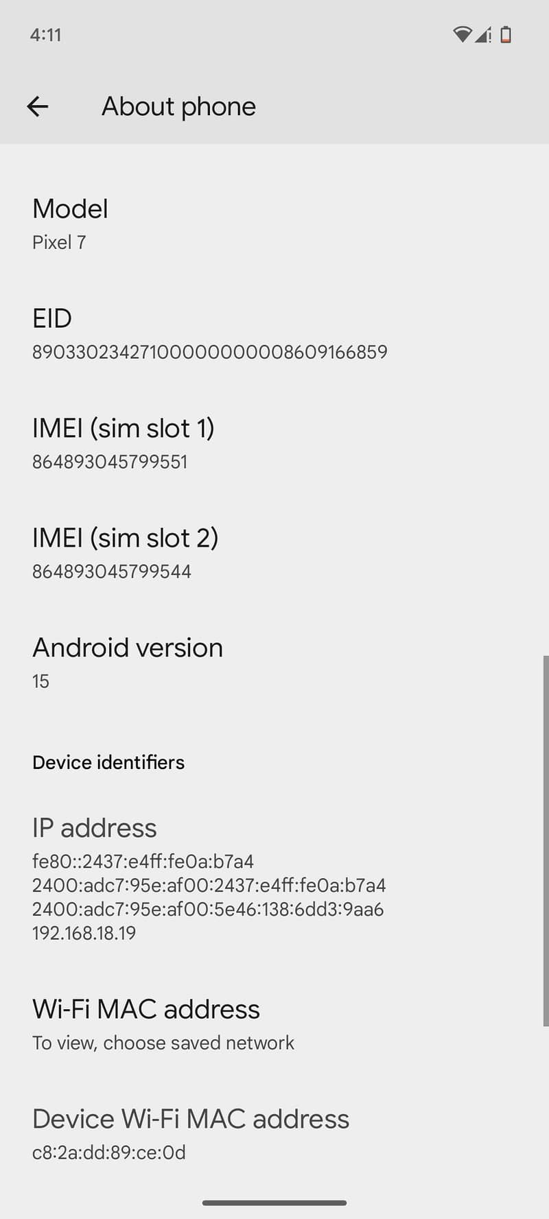 Google Pixel 7 7
