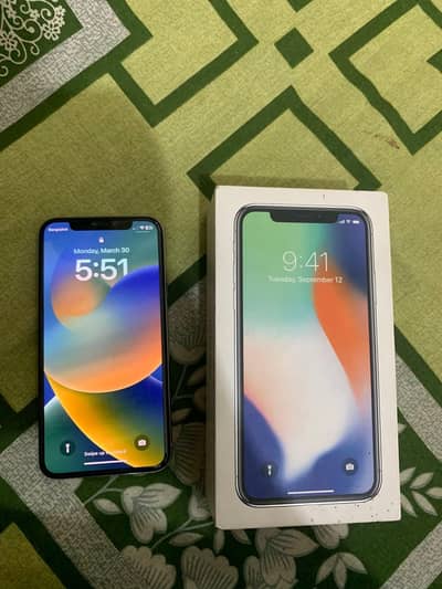iphone x 256GB  (no open no repair) (PTA approved) all ok