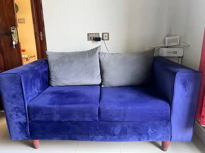 Blue sofa set