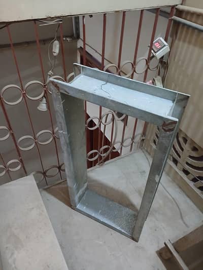 Steel frame for window grill room