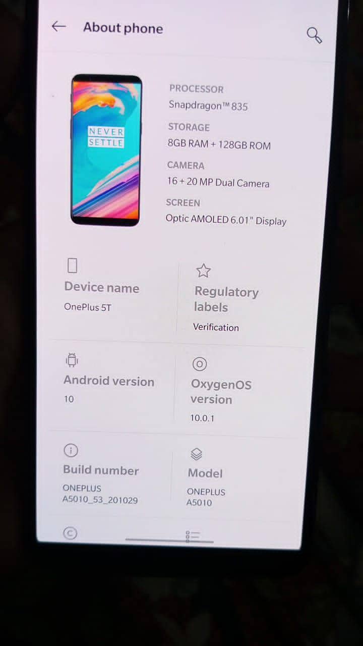 One Plus 5T for exchange 1