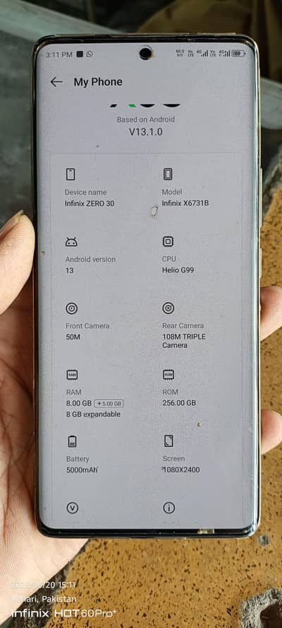 Infinix zero 30