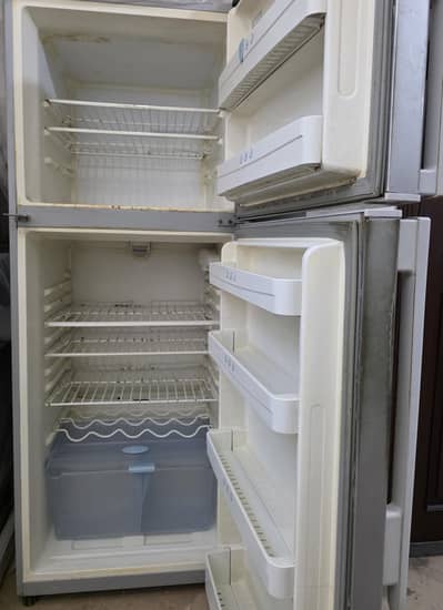 Haier Large Double Door Refrigerator Grey Color Excellent Condition