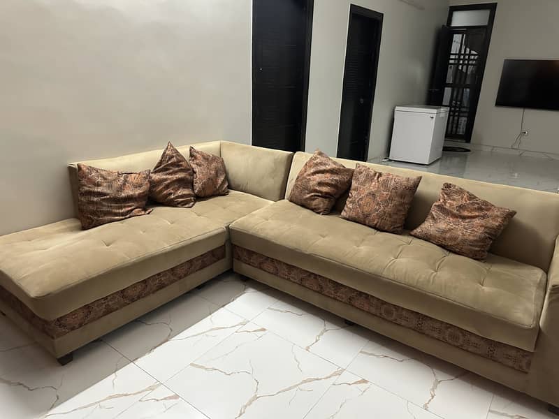 L shaped sofa set 0