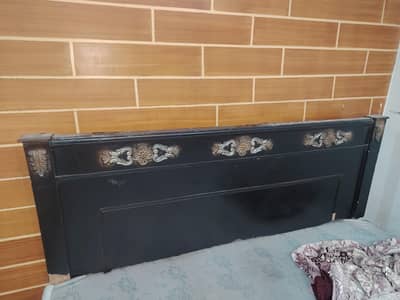 Bed with mattress
