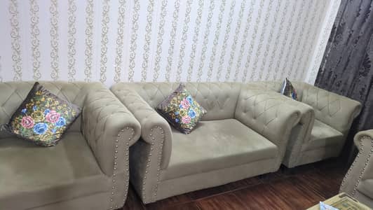 Whole Sofa Set For Sale Along With Cusions.
