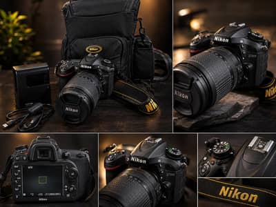 Nikon D7200 DSLR Camera with Nikon 18-140mm VR lens + Bag + Charger
