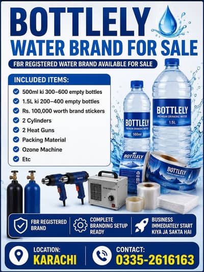  BOTTLELY WATER BRAND FOR SALE 