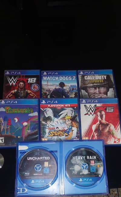 Ps4 Games COD WWII, Uncharted, WWE etc