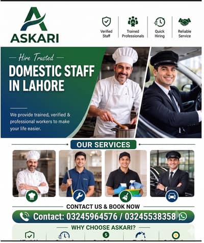 Maids / House Maids / cook / House chef / Baby Sitter maid available