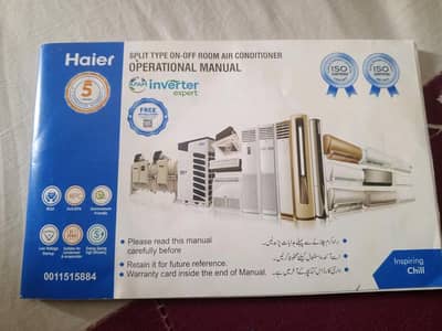 Haier Split Ac 1 ton Model HSU-12CF-L For Sale
