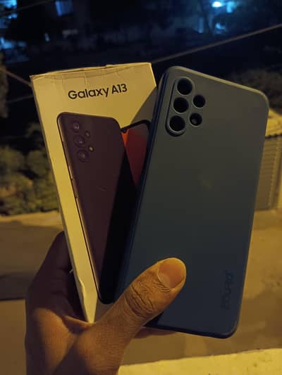 samsung A13 4/128gb with box dual sim official pta approved