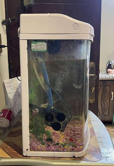 Used imported aquarium with 3 shubunkin goldfish