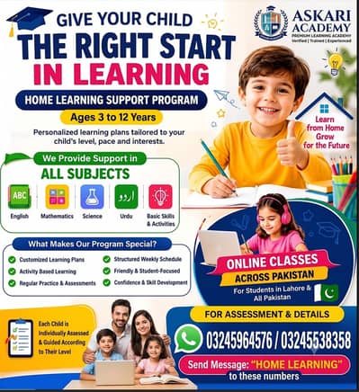 Home & Online Tuition/Male & Female Teachers/Home & Online Tutors