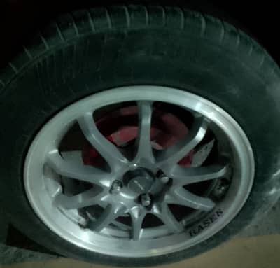 Alloy rim and tyres
